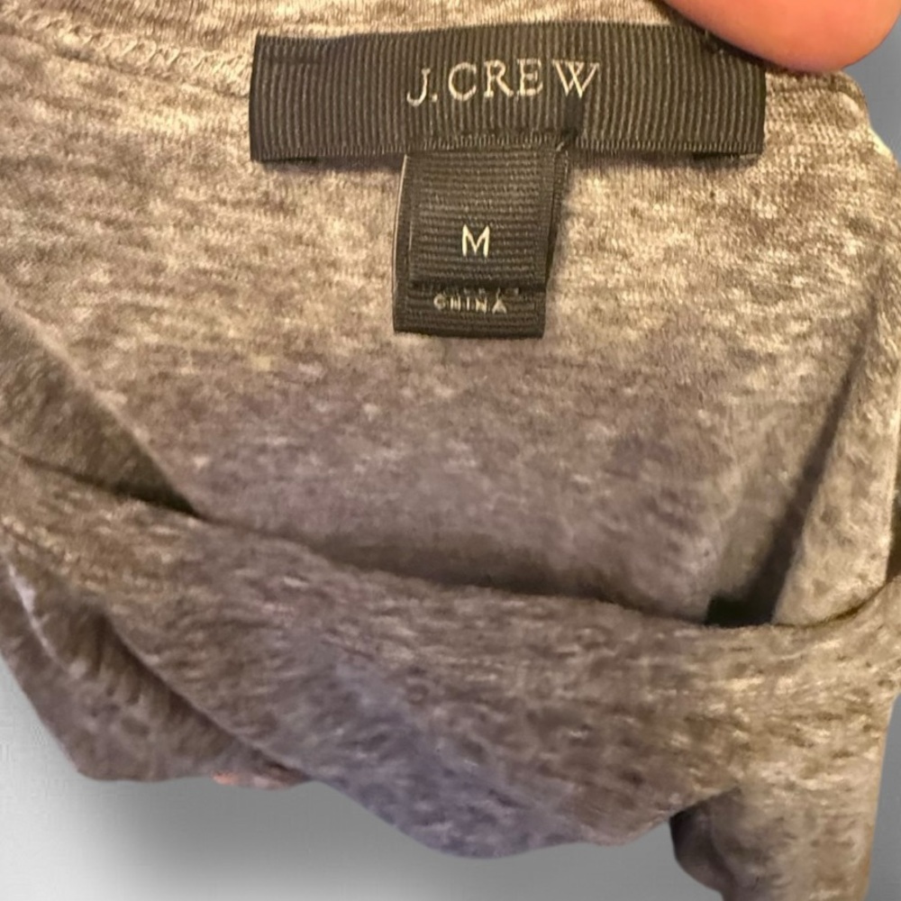 J Crew Beaded Flamingo‎ Gray T-Shirt - Picture 6 of 7